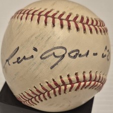 Luis Aparicio Signed Mlb  Baseball Autograph Hall Of Fame Mlb Hologram Certified