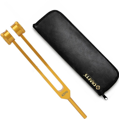 42Hz Gewichtete Krebs Stimmgabel & Holzhammer | Heilfrequenz Klangtherapie Werkzeug