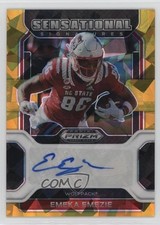 2023 Panini Chronicles Draft Picks Gold Ice Prizm Emeka Emezie #SS-EEM Auto 1d3a