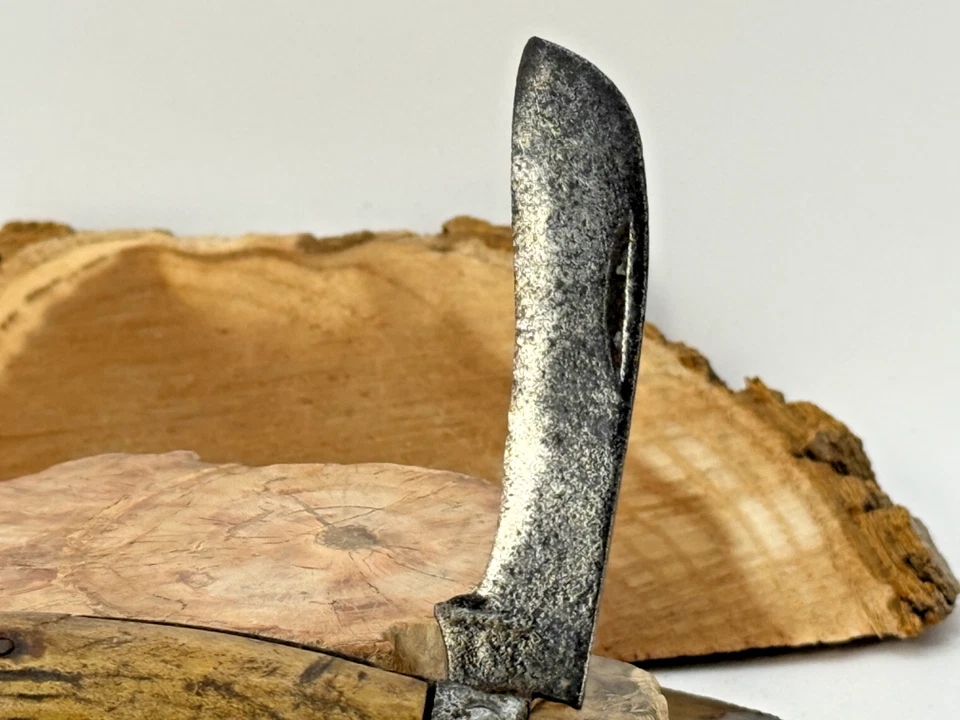 Antigua navaja de bolsillo podadora carey con mango de ciervo George Wostenholm IXL--2556,25 Foto 3 de 4