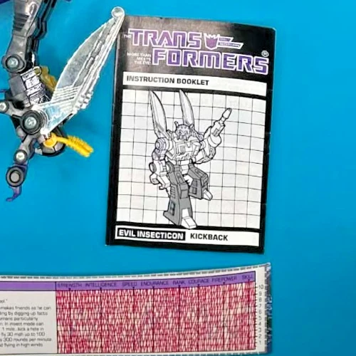 1985 KICKBACK 100% COMPLETE TECH SPEC G1 TRANSFORMERS UNUSED HIGH GRADE - Image 4 of 4