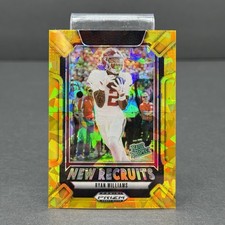 2025 Panini Prizm Draft Picks New Recruits Ryan Williams #23 Gold Ice Prizm