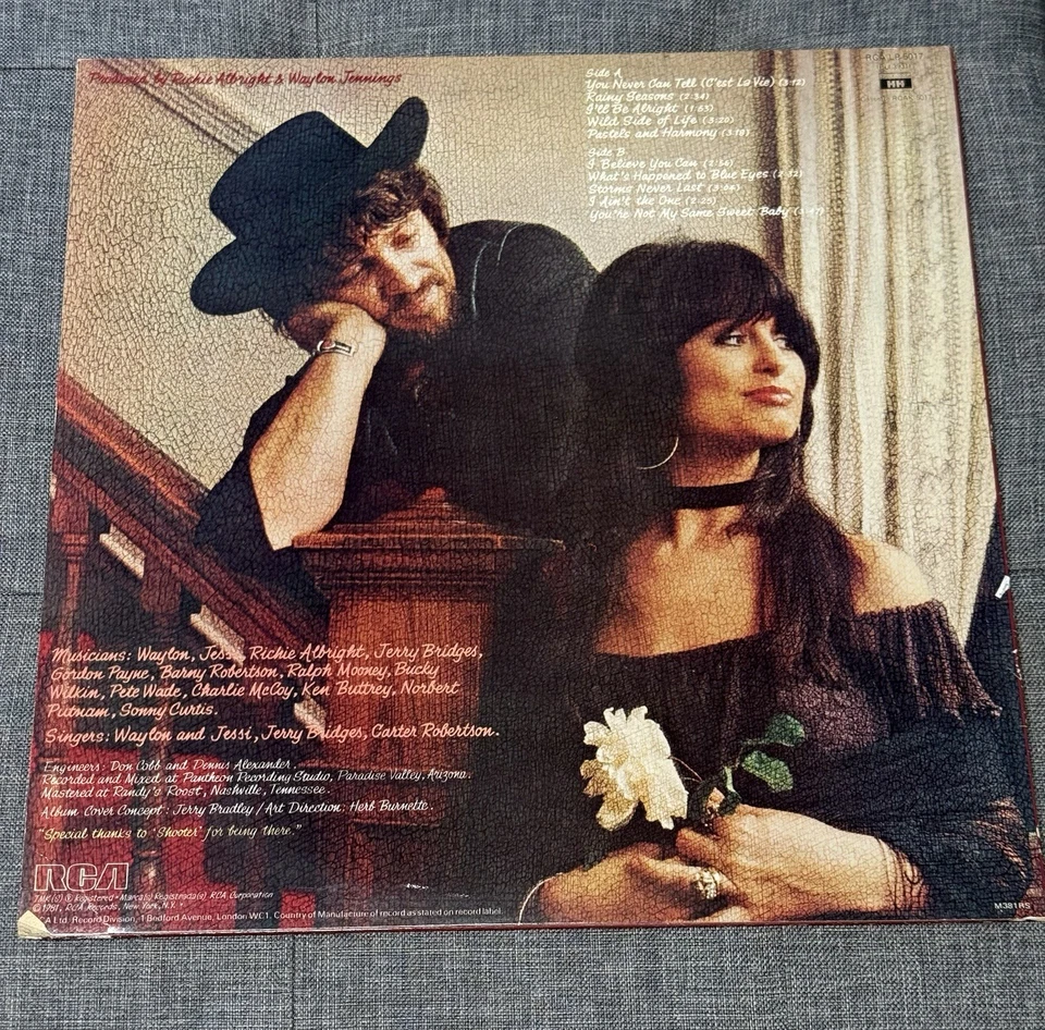 WAYLON AND JESSIE - LEATHER AND LACE COUNTRY, VINYL RECORD - Image 2 of 4