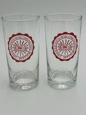 Vintage Marathon Oil Big 10 Wisconsin Badgers Drinking Glasses HH