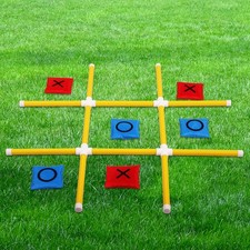 Giant Tic Tac Toe Game Outdoor Indoor for Family, Outdoor Bean Bag Toss Game ...