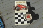 Vintage LUCKY LAGER BEER Sign with Indy Race Car - Wow!