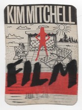 Kim Mitchell Film Backstage Pass 1980's Vintage Ticket Max Webster Canadian