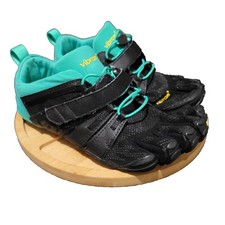 Vibram FiveFingers Barefoot Shoes Women's 7.5-8 Teal Black CM23 20W7704 Trail