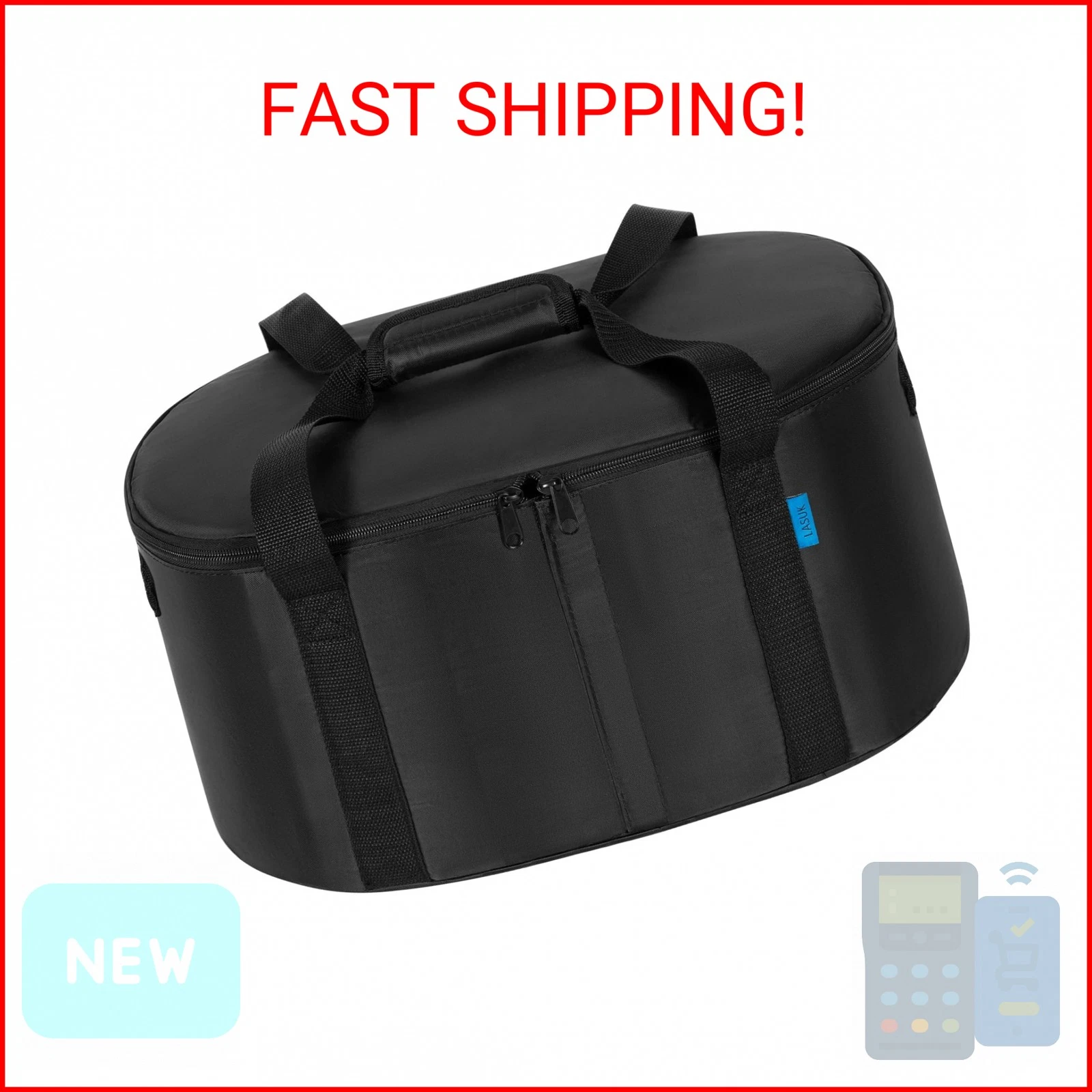 LASUK Portable Slow Cooker Travel Bag, Isulated Carrier Case Tote for 4-8 Quart