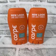 Lot Of 2 - Carpe Antiperspirant Underarm Lotion Clean Sport Large 1.76 oz