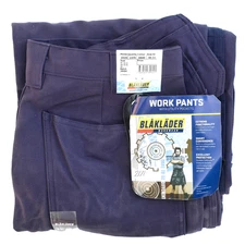 Blaklader Men's Work Pants With Utility & Knee Pad Pockets 36x34 Navy Blue 1625