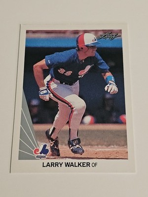 1990 Leaf Larry Walker Rookie #325 - Hall Of Fame RC