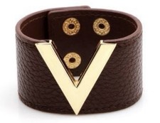 Brown Leather Cuff Bracelet