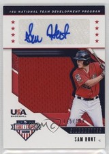 2019 Panini USA Baseball Stars & Stripes Jerseys /199 Sam Hunt #USA-EY Auto 09wc