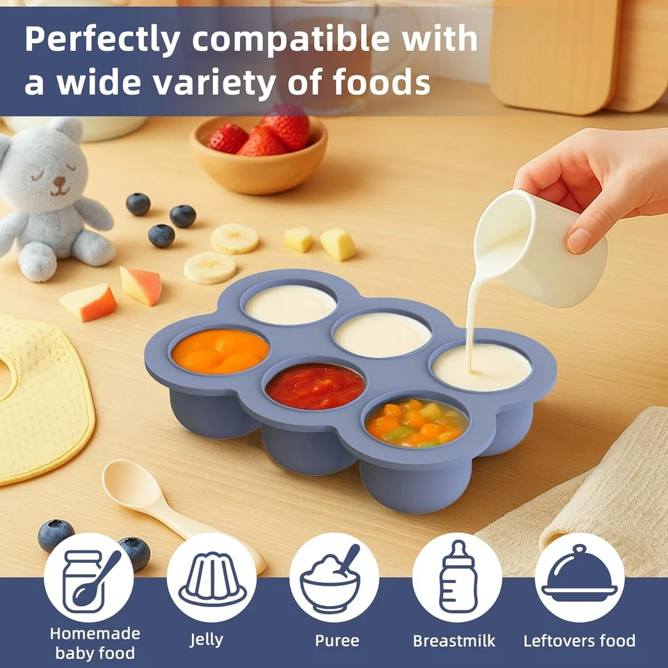 16 Pack Silicone Baby Feeding Set, Bpa-Free Baby LED Weaning Supplies, Include S - Image 3 of 4