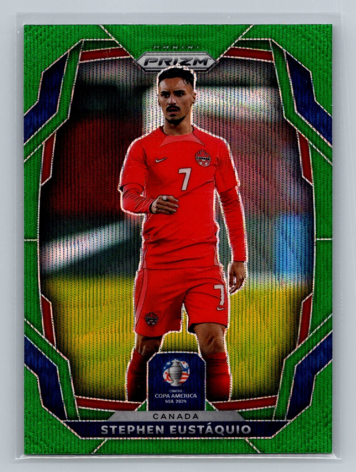 Stephen Eustáquio 2024 Panini Prizm Copa America #169 Green Wave Canada