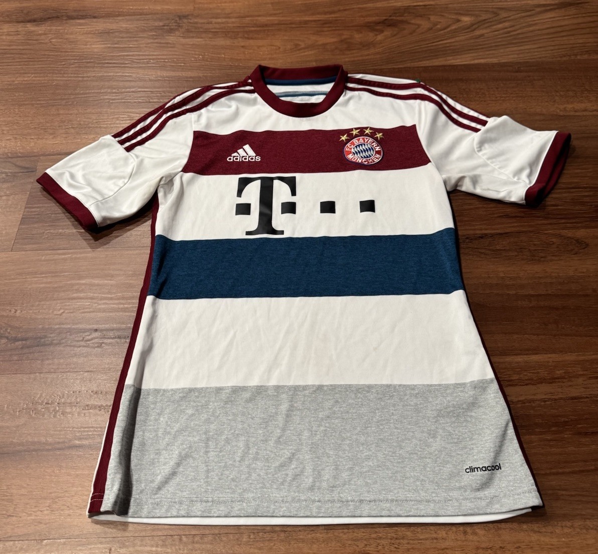 BAYERN MUNICH 2014 2015 AWAY FOOTBALL SHIRT SOCCER JERSEY ADIDAS