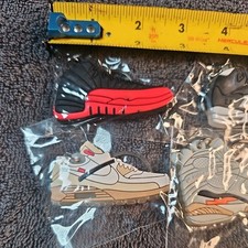 LOT of 5 Pcs 2D Sneakers Keychains Hype Beast Sneaker 2D Variety Of Keychains.
