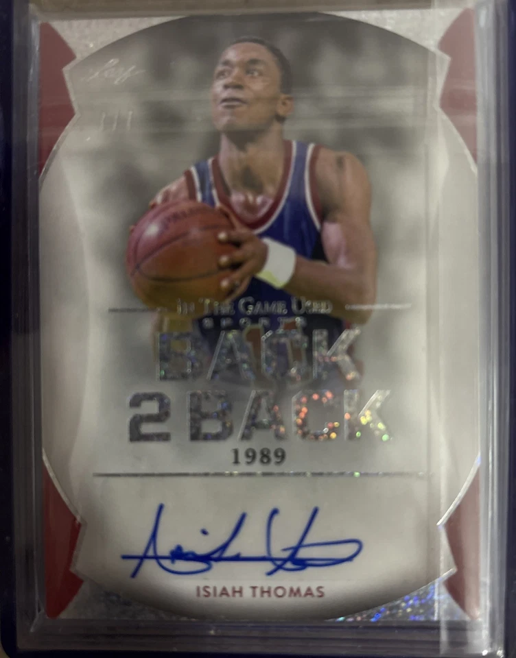 Isiah Thomas Dennis Rodman Detroit Pistons 2022 hoja espalda con espalda autógrafo 7/7 Foto 2 de 2