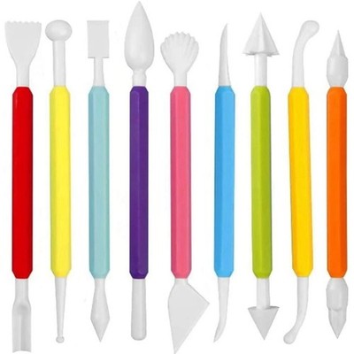 9 Stück Fondant Modellierwerkzeuge Set Paste für Tortendekoration Kuchen