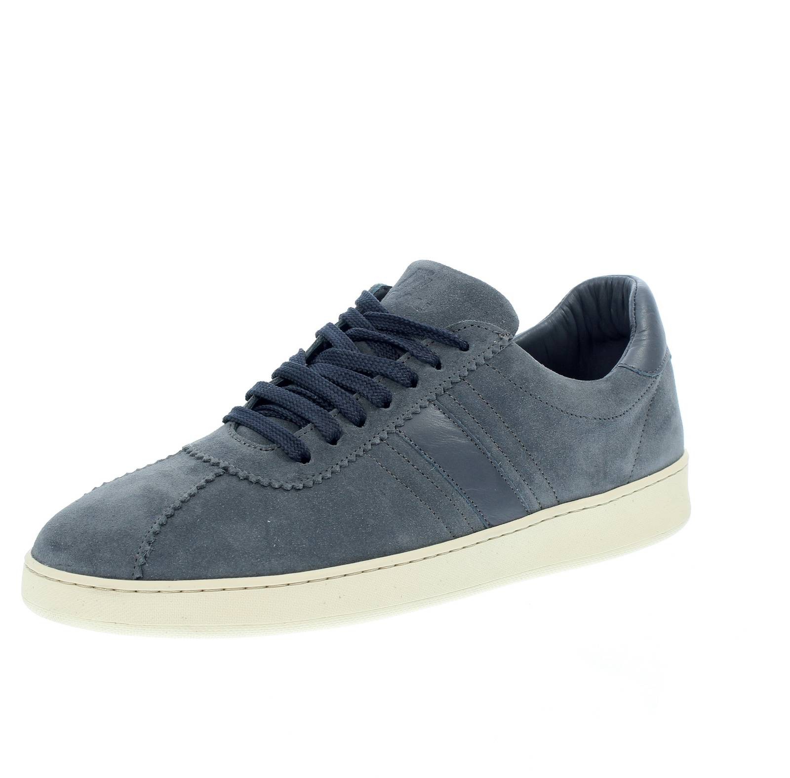 Frau Sneakers Basse In Suede Blu - Taglia 42 [27cm] Scarpe Uomo Sneakers Casual