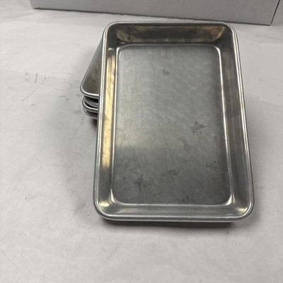 Lot Of 5 Used Winco ALXP-0609, 6.5x9.5-Inch Eighth Size Aluminum Sheet Pan