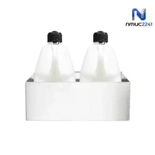 Fuel Jug Holder Rack Fits 2 5-Gallon Jugs Aluminum For Trailer Shop Garage