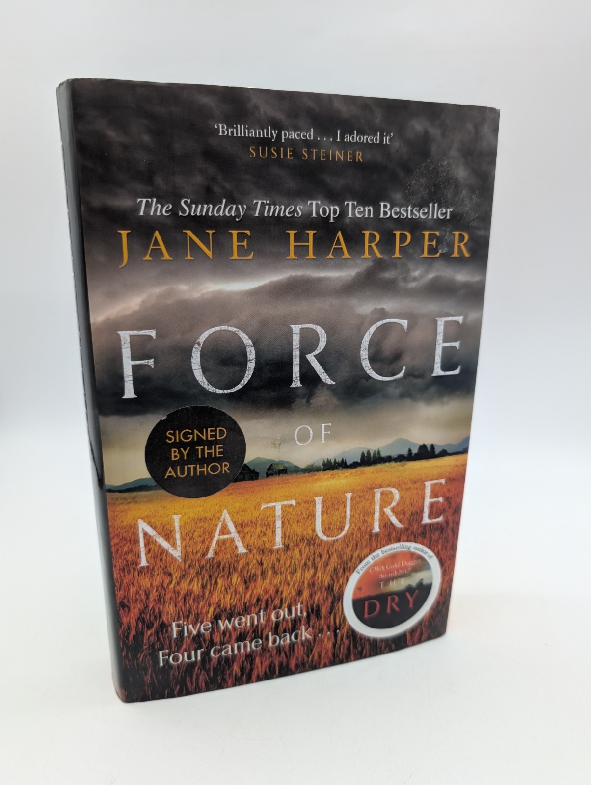 Force of Nature Signed 1st Edit with Orange sprayed Edges Jane Harper Hardback