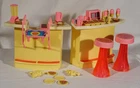VINTAGE Barbie Soda Shoppe Doll PARTIAL Playset Stools & Accessories