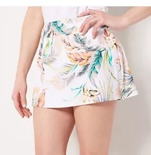 Jantzen Women's Swimsuit Sz 16 Side Slit Swim Overskirt White A489050