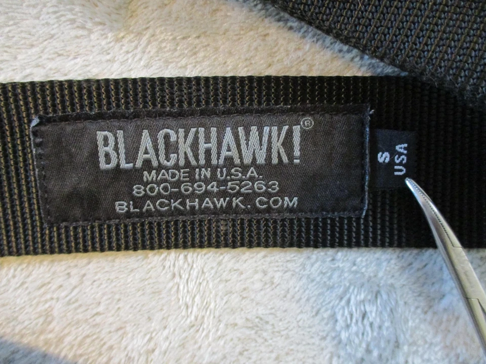BLACKHAWK! Пояс CQB Riggers мужской маленький черный нейлон D-кольцо сделано в США тактический - Изображение 4 из 4
