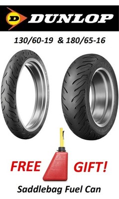 DUNLOP AE2 ELITE 130/60-19 FRONT 180/65-16 REAR TIRE SET HARLEY STREET GLIDE