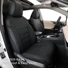 EKR Custom-Fit Seat Covers Full Set Leather 2019-2025 Toyota RAV4 LE XLE Limited