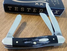 CASE XX 65028 MEDIUM STOCKMAN POCKET KNIFE JIGGED BUFFALO HORN BH318 SS