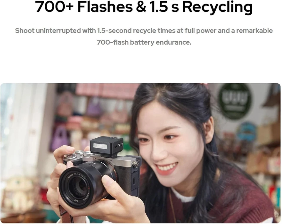 iT20N TTL Speedlite für Nikon - 700 Blitze, 1,5s Recycle, HSS & Magnetzubehör - Bild 3 von 4