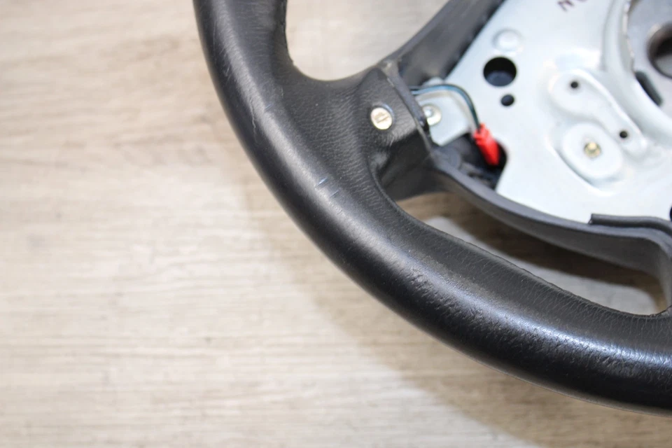 03-06 MERCEDES BENZ w211 E55 AMG BLACK LEATHER STEERING WHEEL W/PADDLE SHIFTERS - Image 3 of 4