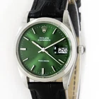 Vintage Rolex Oysterdate Precision Green Dial 34mm Men Steel Men Watch Ref 6694