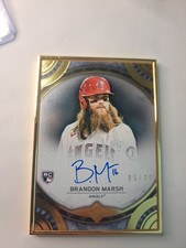 Brandon Marsh RC AUTO 2022 Topps Transcendent GOLD BOARDER /20 ROOKIE