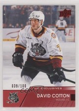 2021-22 Upper Deck AHL Exclusives 39/100 David Cotton #75 0a4