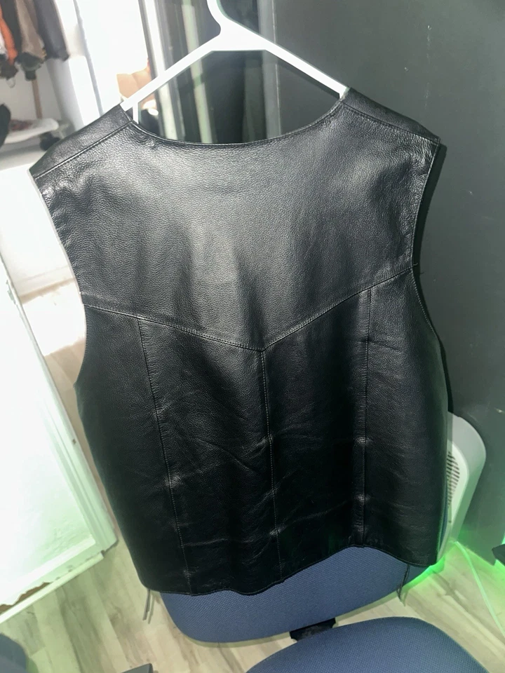 Interstate Leather Biker Vest (Size 3XL) - Image 2 of 3