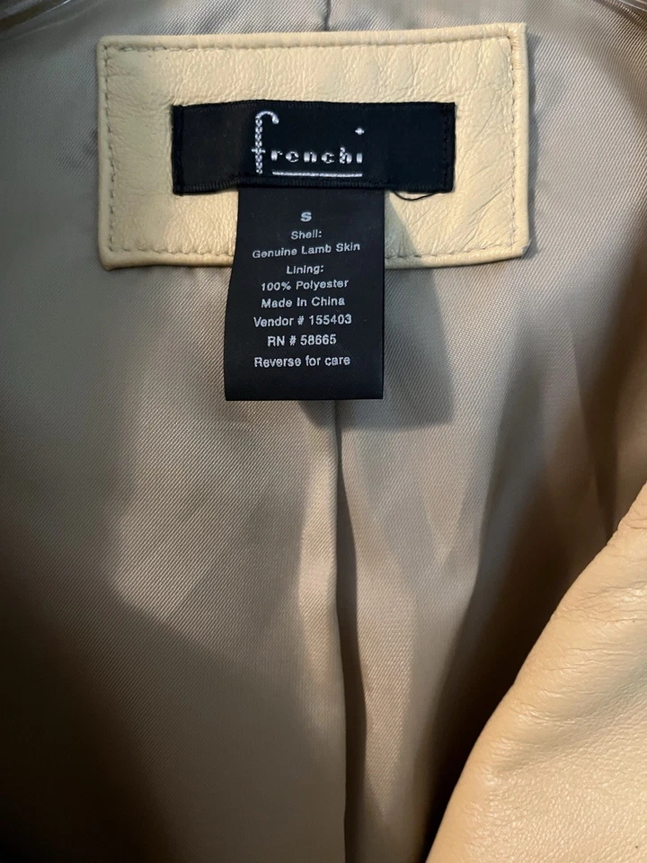 Chaqueta Frenchi Lambkin Beige Tostado Talla Pequeña Foto 3 de 4