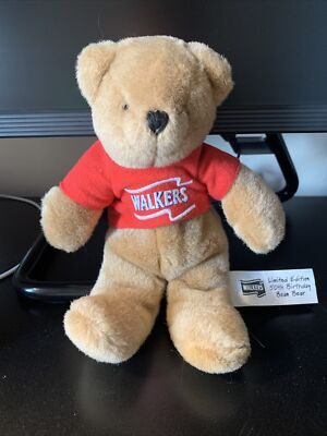 Walkers Chips LIMITED EDITION 50th Birthday Commemorative BEAN BEAR 