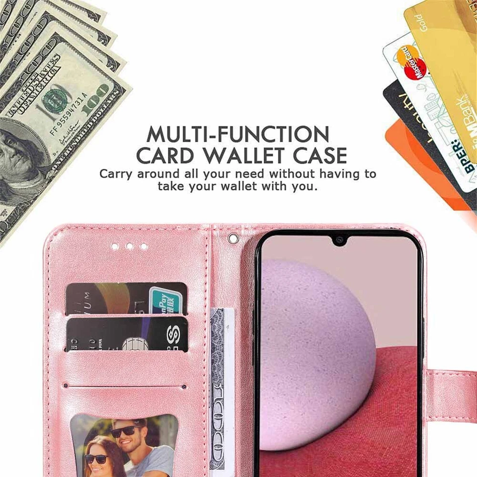 For Samsung A13 A23 A33 A53 A14 A24 A34 A54 Magnetic Wallet Leather Case Cover - Image 4 of 4