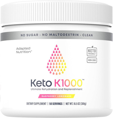Keto K1000 Electrolyte Powder | Raspberry Lemon | Hydration Supplement Drink Mix