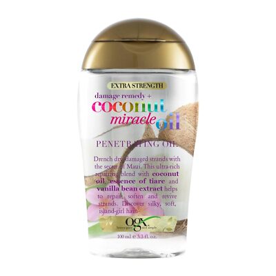 OGX Extra Strength Damage Remedy + Coconut Miracle Oil, 3.3 Fl Oz