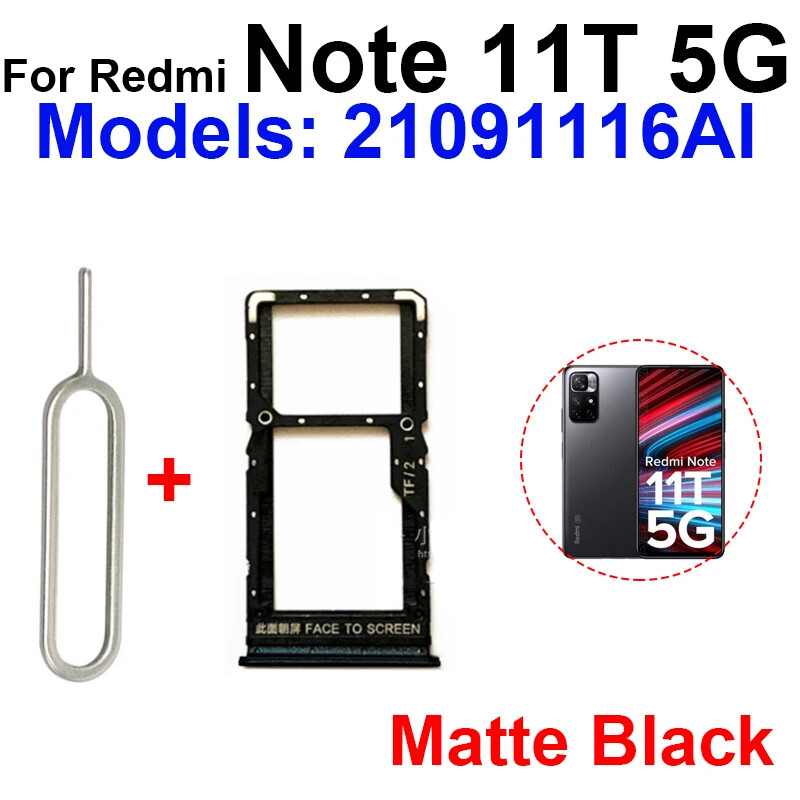 For Xiaomi Redmi Note 11T 11TPro Plus 5G SIM Card Tray Slot SD