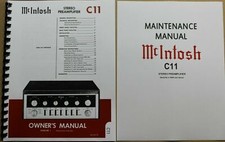 MCINTOSH C11 OWNERS / MAINTENANCE MANUALS / 11X17" SCHEMATIC