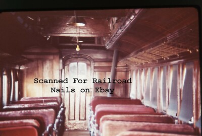 Aug 1972 Orig Kodacolor Dia Sierra Railroad Car Interior Jamestown California