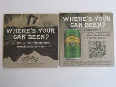 Bier Untersetzer ~ Sierra Nevada Gär Pale Ale Adventure ~ Where's Ihr Kann Been?