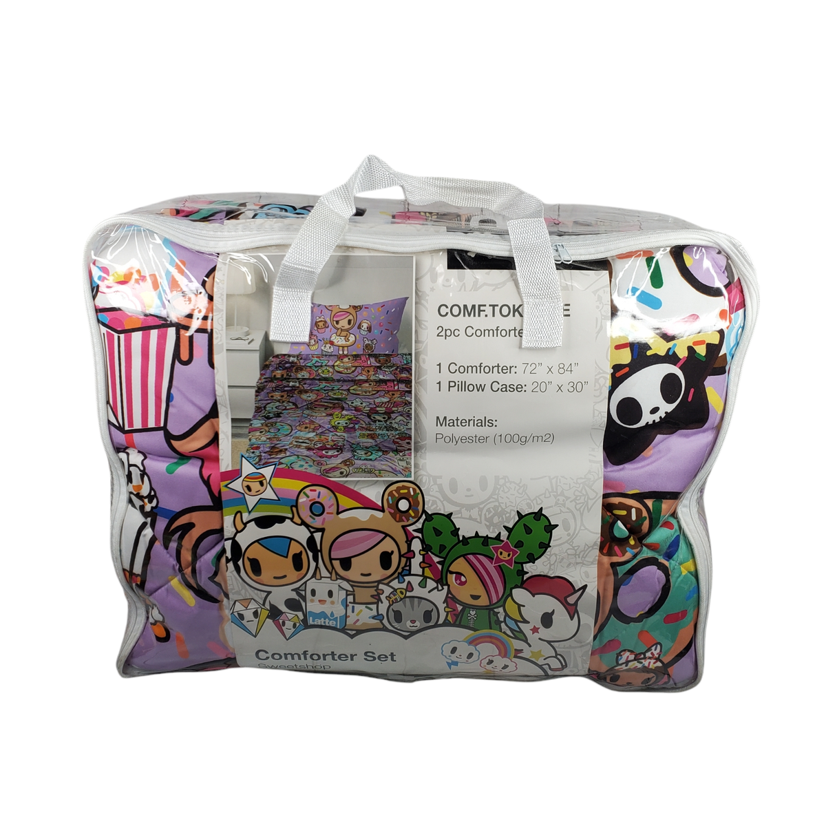 Tokidoki Sweetshop 2 Piece Twin Comforter Set Purple Multicolor